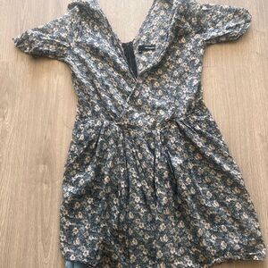Kooples Blue Floral Girls' Dress - Casual Cotton Fit